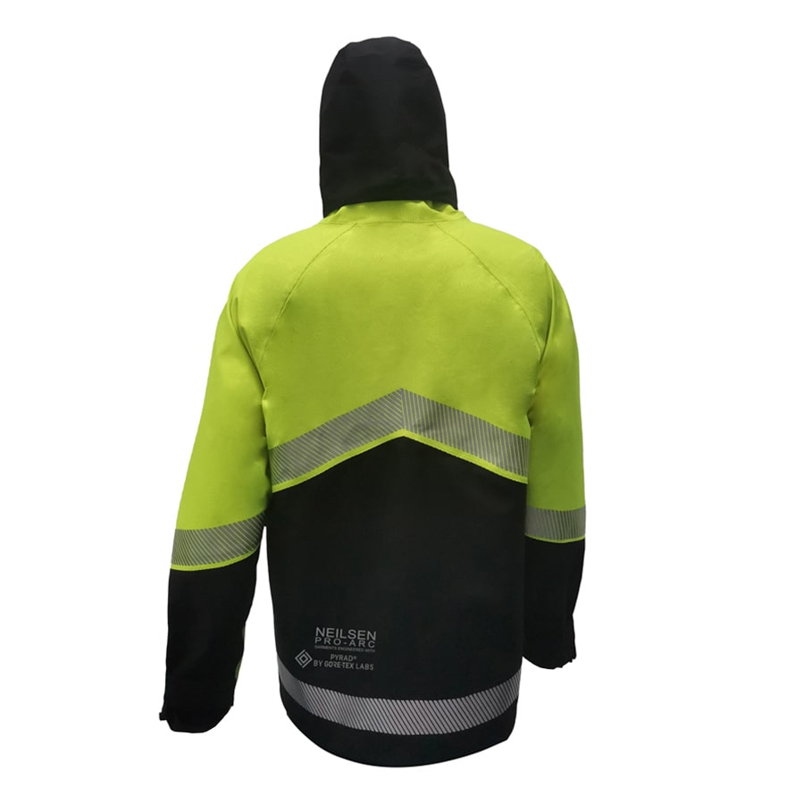 GORE-TEX PYRAD® 4SEASON CAT 3 FR/ARC Rated Breathable High Visibility Rainwear Coat Yellow/Black